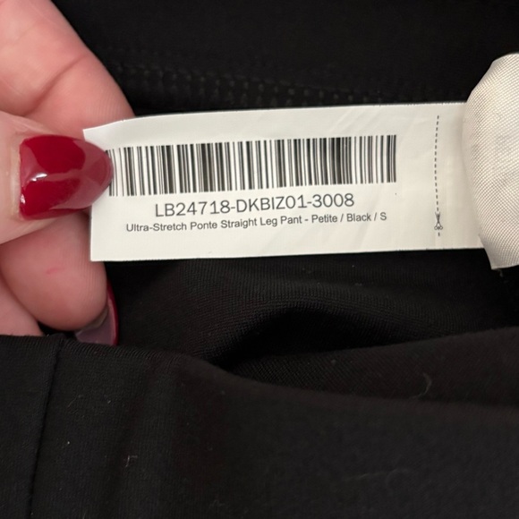 NWT Quince Ultra Stretch Ponte Straight Leg Pant Black size Small Petite - Picture 5 of 5